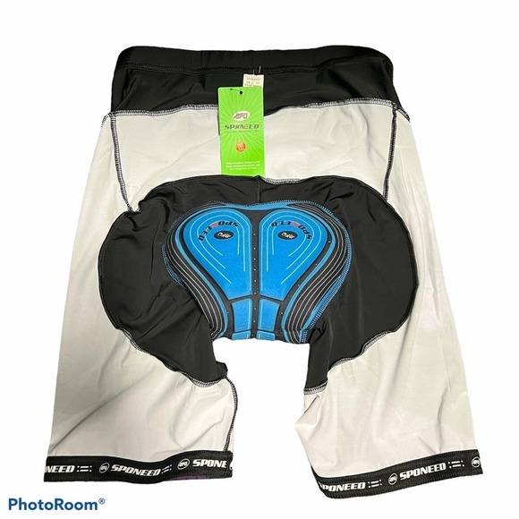 Sponeed Black Padded Cycling Shorts NWT 3XL - Picture 7 of 7